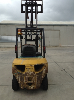 +++ ขายโฟล์คลิฟท์  KOMATSU FD25-16  ขนาด  2.5  ตัน  เครื่องยนต์ดีเซล  เสา  3  เมตร ฟูลฟรีเข้าตู้  งาสไลด์ซ้าย+ขวา  เกียร์ออโตเมติค  ยางตัน