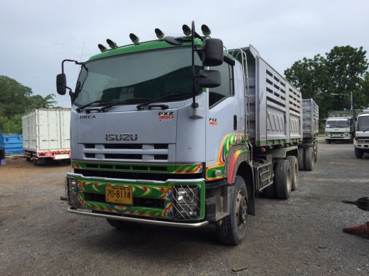 ISUZU DECA 360 hp กระบะดั้มเเม่+ลูก 3 คาน