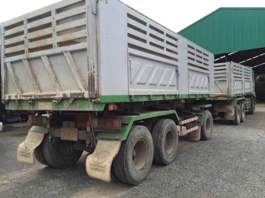 ISUZU DECA 360 hp กระบะดั้มเเม่+ลูก 3 คาน