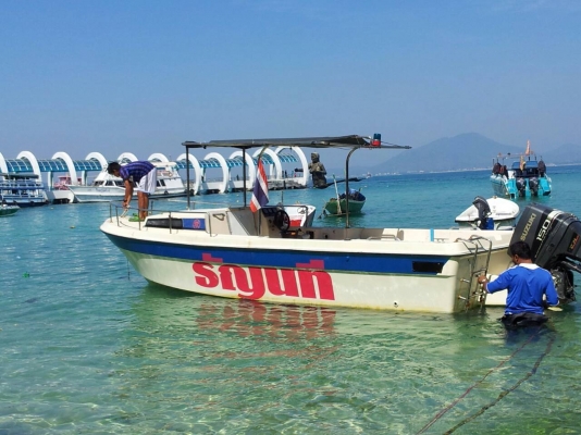 ขายเรือเร็วf24พร้อมเครื่องซูซูกิ150แรงหัวชีดพร้อมลงน้ำ