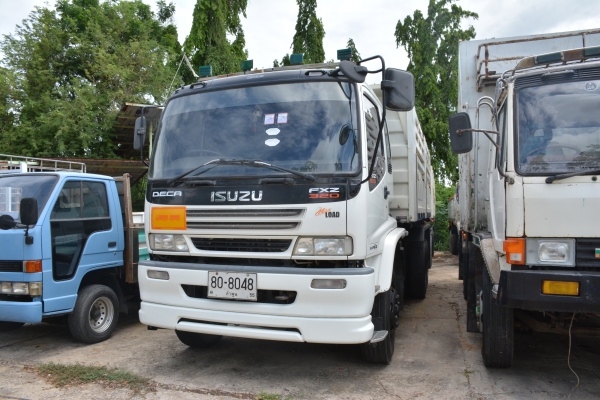 ISUZU DECA 320 hp ยูโรเครื่องดำ  กระบะดั้ม + ลูก 2 คาน