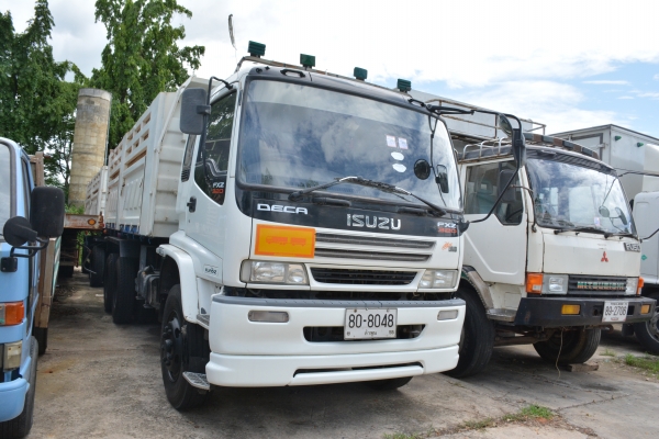 ISUZU DECA 320 hp ยูโรเครื่องดำ  กระบะดั้ม + ลูก 2 คาน