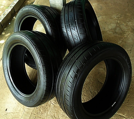 ยางขอบ16  บริดสโตน205-55-R16ลงพื้นปี15 (4เส้น3,400)