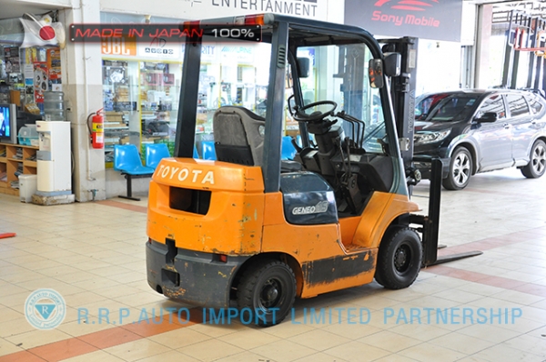 ขายรถโฟล์คลิฟท์มือสอง TOYOTA รุ่น 7FG15-17176 ราคา 185,000 บาท นำเข้าจากประเทศญี่ปุ่น 100\% ไม่เคยใช้งานในไทย