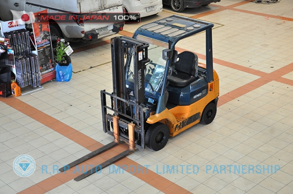 ขายรถโฟล์คลิฟท์มือสอง TOYOTA รุ่น 7FG15-17176 ราคา 185,000 บาท นำเข้าจากประเทศญี่ปุ่น 100\% ไม่เคยใช้งานในไทย