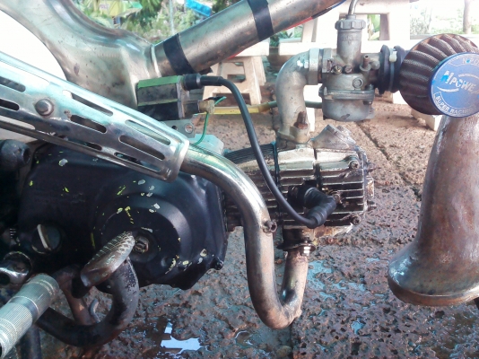 ขาย C50 งานดิบเครื่องเดิม 3 เกียร์ลูกโต เเปลง Cdi เเล้ว