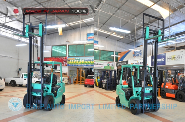 ขายรถโฟล์คลิฟท์มือสอง MITSUBISHIรุ่น  KFD25T-20079 ราคา 295,000 บาท นำเข้าจากประเทศญี่ปุ่น 100\% ไม่เคยใช้งานในประเทศไทย