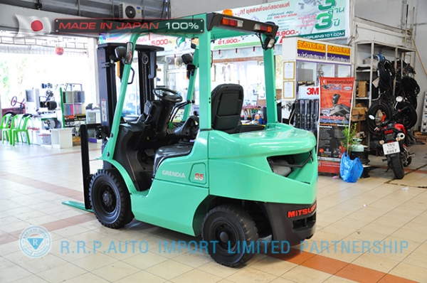 ขายรถโฟล์คลิฟท์มือสอง MITSUBISHIรุ่น  KFD25T-20079 ราคา 295,000 บาท นำเข้าจากประเทศญี่ปุ่น 100\% ไม่เคยใช้งานในประเทศไทย