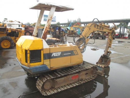 ขาย แบคโฮ  รถขุด โคม้สซุ KOMATSU PC20เก่านอก ไม่เคยใช้งานในไทย พร้อมลายหัวเจาะ