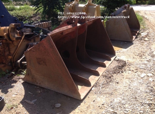 FROM JAPAN BUCKET บุ๊งกี๋ปากสโลป สำหรับรถขุดไซค์ 200, 220/สวมบูทสลัก 70 มิล/แบบธรรมดา(ไม่มีฟัน) ราคาเพียง(ใบละ) 17,000 บาท