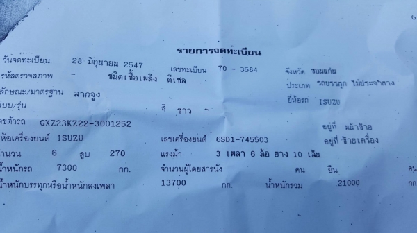 ขาย หัวลาก ISUZU DECA 270 EURO 2 ปี 47 พร้อมหางพื้นเรียบ 3 เพลายัด ลงเล่มแล้ว ยาว 12 เมตร กระทะล้อมีให้ครบ เอกสารเล่มทะเบียนพร้อมโอน