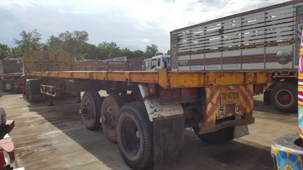 ขาย หัวลาก ISUZU DECA 270 EURO 2 ปี 47 พร้อมหางพื้นเรียบ 3 เพลายัด ลงเล่มแล้ว ยาว 12 เมตร กระทะล้อมีให้ครบ เอกสารเล่มทะเบียนพร้อมโอน