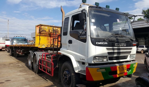ขาย หัวลาก ISUZU DECA 270 EURO 2 ปี 47 พร้อมหางพื้นเรียบ 3 เพลายัด ลงเล่มแล้ว ยาว 12 เมตร กระทะล้อมีให้ครบ เอกสารเล่มทะเบียนพร้อมโอน
