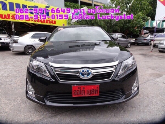 TOYOTA CAMRY 2.5 HYBRID NAVI เกียร์AT ปี2014 โทร 062-991-6649 ดาวออโต้เบสท์