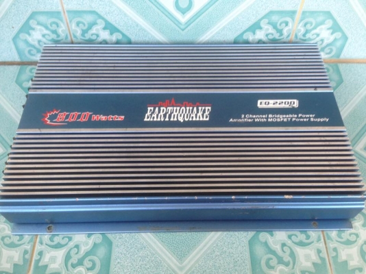 แอมป์คลาสเอบี2ch earthquake สภาพดี ปกติทุกอย่าง มีวีดีโอเทสหน้าเฟสผมขาย 1650 บาทสนใจ0892425454 อยู่สระบุรีส่งได้