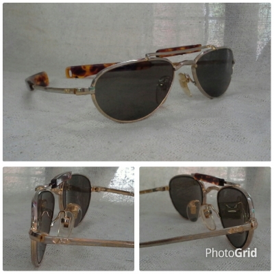 แว่นตาจ่าฝูงเสืออากาศ  ตัวจี๊ด!  รุ่นหายาก!  AO Skymaster Pilot handmade in USA