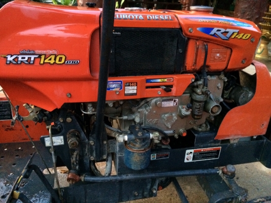 ขายคูโบต้า KRT140 เดิมๆสวยๆพร้อมใช้งาน มีโรตารี่และผาน