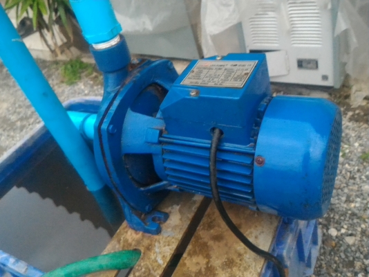 ปั๊มน้ำขนาดกำลัง 1แรงม้า 750 W.ยี่ห้อ LEALPUMP  ท่อเข้า - ออก 1นิ้ว ดันน้ำขึ้นได้สูง 34 ม.ใช้ไฟบ้าน 220 V.