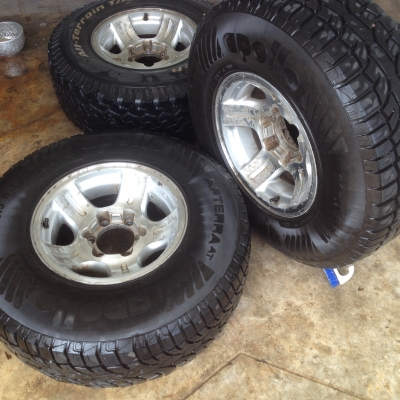 ยางพร้อมแม็ก 4x4 infinity ยางปี. 2014 ดอกเต็ม เส้นละ 700