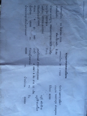 ขายHINO MEGA QDR 500 รถ 12 ล้อ แท้จากโรงงาน