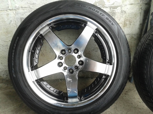 ขอบ17นิ้ว5รู100/114 พร้อมยาง สวยๆ 4 ล้อ ราคา 7500 บาท