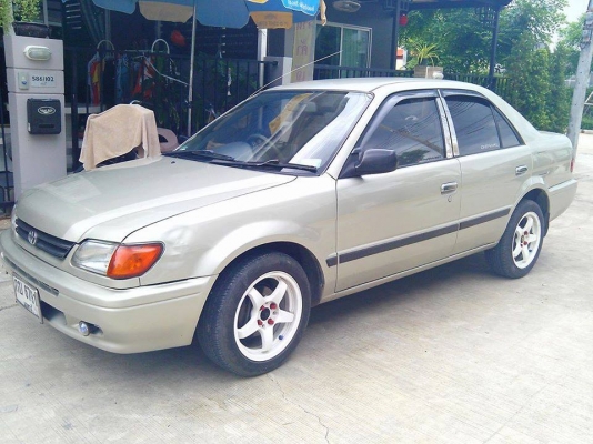 ขาย TOYOTA Soluna1.5GLI ปี 97เกียร์ Auto Airbag ล้อแม็ก15 ติดแก็สLPG ถังโดนัท