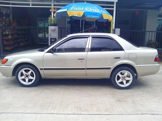 ขาย TOYOTA Soluna1.5GLI ปี 97เกียร์ Auto Airbag ล้อแม็ก15 ติดแก็สLPG ถังโดนัท