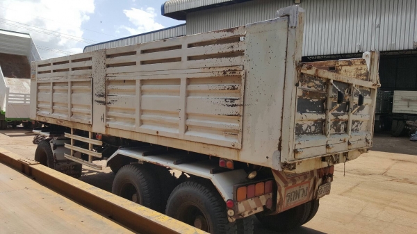 ขาย รถพ่วง HINO FM1A 344 ปี 53 ดั้มแม่-ลูก อู่ เสรีชัย วิ่งแค่ 2 แสนโล เครื่องเดิม เกียร์เดิม คัสซีสวยตลอดเส้น ลูก 3 เพลาแท้ ยางเต็ม ทะเบียนพร้อมโอน