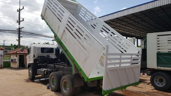 ขาย 10 ล้อดั้ม HINO MEGA 320 ปี 49 EURO 2 ดั้มสามมิตร มีระบบลากพ่วง เครื่องเดิม P11C 320 แรงม้า เกียร์เดิม คัสซีสวยตลอดเส้น ยางเต็ม ทะเบียนพร้อมโอน