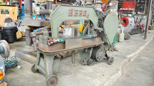 Sell> ขายเลื่อยชักตัดเหล็ก HERO ไฟบ้าน 220V รุ่นมีปีก พร้อมใช้งาน สภาพสวยสดแน่นมาเทสก่อนได้!!