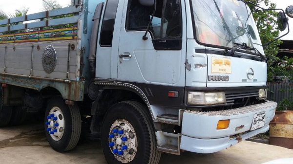 ขายรถบรรทุก 12 ล้อ HINO 3M ดั๊มพ์แม่ ดั๊มพ์ลูก เครื่อง M10C = 240 สิงห์ไฮเท็ค