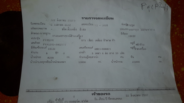 ขายรถ10ล้อล่อง เพลาเดียว195 Rocky