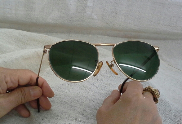 แว่นตาวินเทจโกลด์ฟิลด์ 'หยดน้ำ จอห์น เลนนอน' ที่งดงามที่สุด!  เก่าเก็บ!   Vintage Gold Filled 14 K