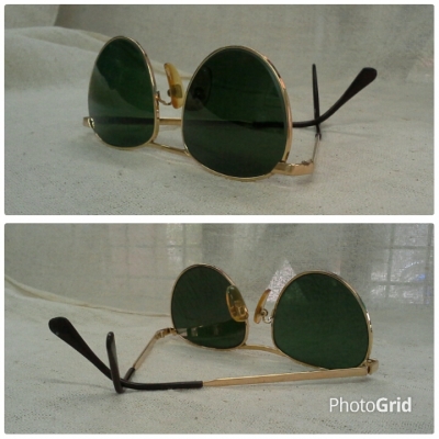 แว่นตาวินเทจโกลด์ฟิลด์ 'หยดน้ำ จอห์น เลนนอน' ที่งดงามที่สุด!  เก่าเก็บ!   Vintage Gold Filled 14 K