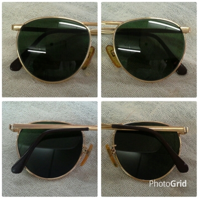 แว่นตาวินเทจโกลด์ฟิลด์ 'หยดน้ำ จอห์น เลนนอน' ที่งดงามที่สุด!  เก่าเก็บ!   Vintage Gold Filled 14 K