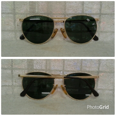 แว่นตาวินเทจโกลด์ฟิลด์ 'หยดน้ำ จอห์น เลนนอน' ที่งดงามที่สุด!  เก่าเก็บ!   Vintage Gold Filled 14 K