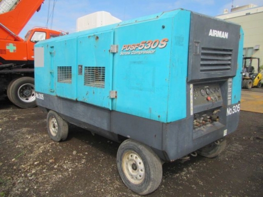 AIRMAN PDSF530F ปี 2004 มาพร้อมเทรลเลอร์ ทำลมได้ 10 - 12 บาร์ นำเข้าจากญี่ปุ่น ราคาไม่แพงครับ
