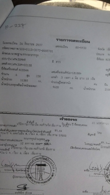 (หัว-คัสซีไม่เอาดั้มขายแค่..480000.)10ล้อดั้ม230แรง..NISSAN UD CWM430M เกียร์6สปีด เล่มพร้อม...