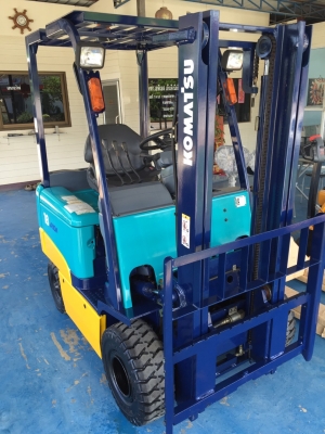 ขายด่วนรถยกไฟฟ้านั่งขับ KOMATSU FB18EX-8 เสายกสูง 3 เมตร