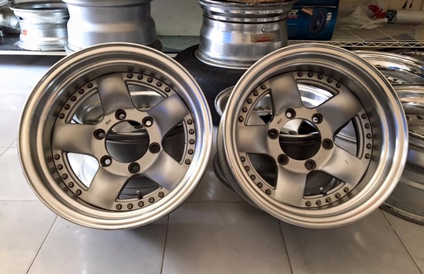 ล้อ Bradley IX 2 ชิ้นแท้ ขอบ 15x8 ลบ25 6รูกระบะ ลึกๆ สวยๆ ประมูลญี่ปุ่น ล้อ Bradley IX 2 ชิ้นแท้ ขอบ 15x8 ลบ25 6รูกระบะ ลึกๆ สวยๆ ประมูลญี่ปุ่น