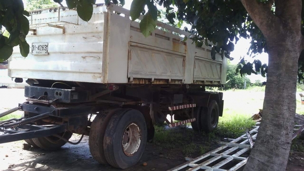 ขายลูกพ่วงดัมพ์สามมิตร 2 เพลา ปี 42 รถพร้อมใช้งาน ทะเบียนพร้อม