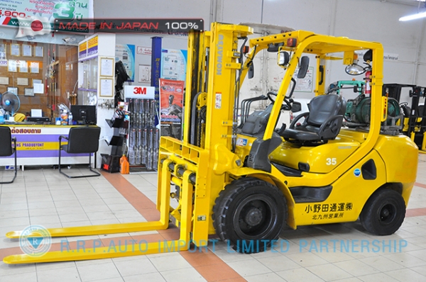 ขายรถโฟล์คลิฟท์มือสอง KOMATSU รุ่น FG35AT-16-753205 ราคา 385,000 บาท นำเข้าจากญี่ปุ่น ไม่เคยใช้งา่นในไทย