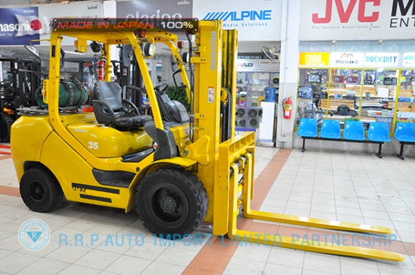 ขายรถโฟล์คลิฟท์มือสอง KOMATSU รุ่น FG35AT-16-753205 ราคา 385,000 บาท นำเข้าจากญี่ปุ่น ไม่เคยใช้งา่นในไทย