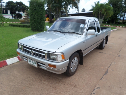 ขายรถกระบะโตโยต้าไมตี้เอ็กแคปปี38 พวงมาลัยพาเวอร์  เครื่องแน่นๆแรงดีไม่มีตกประหยัดน้ำมันสุดๆคัสชีเดิมไม่มีผุช่วงล่างแน่นปึก เอกสารพร้อมโอน ภาษีพรบ. เม.ย ปี60+แอร์เย็นจัด เครื่องเสียงจัดเต็มชีดีMP3+USB+ปรีแอม+เพาเวอร์ + แม๊กไลเนอร์+ ยางดี4เส้น สภาพพร้อมใช้