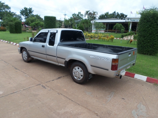 ขายรถกระบะโตโยต้าไมตี้เอ็กแคปปี38 พวงมาลัยพาเวอร์  เครื่องแน่นๆแรงดีไม่มีตกประหยัดน้ำมันสุดๆคัสชีเดิมไม่มีผุช่วงล่างแน่นปึก เอกสารพร้อมโอน ภาษีพรบ. เม.ย ปี60+แอร์เย็นจัด เครื่องเสียงจัดเต็มชีดีMP3+USB+ปรีแอม+เพาเวอร์ + แม๊กไลเนอร์+ ยางดี4เส้น สภาพพร้อมใช้