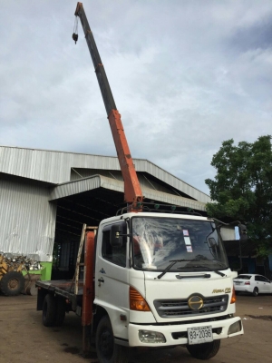 Hino mega 144แรง ห้างแท้ปี 47 เครนtadano 3.5ตัน 3ปอก 4ชัก เล่มพร้อมโอน