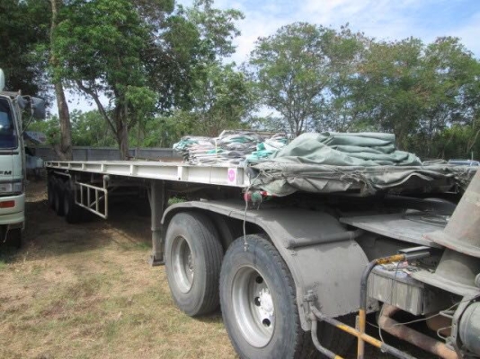 ขายหางพิ้นเรียบ 3 เพลา 12.8 เมตร พร้อมใช้งาน