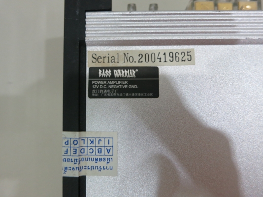 เพาเวอร์ รถยนต์ Bass Warrior รุ่น RX2000 สภาพใหม่มาก