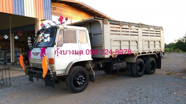 ขายรถบรรทุกสิบล้อดัมพ์ Hino F18 เครื่อง HO7D-195 แรง 2 เพลา รถสวยพร้อมใช้งาน ทะเบียนพร้อม
