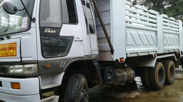 ขาย รถพ่วงดั้มแม่-ลูก HINO FM2KNMD เครื่อง K13D 240 แรงม้า คัสซีสวยตลอดเส้น ทะเบียนครบพร้อมโอน